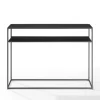 Entryway Furniture-Kirkland's Home Blake Simple Metal Console Table Black