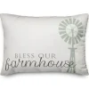 Pillows-Kirkland's Home Bless Our Farmhouse Pillow White/Green