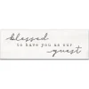 Wall Quotes & Signs-Kirkland's Home Blessed To Have You Canvas Wall Plaque White/Gray