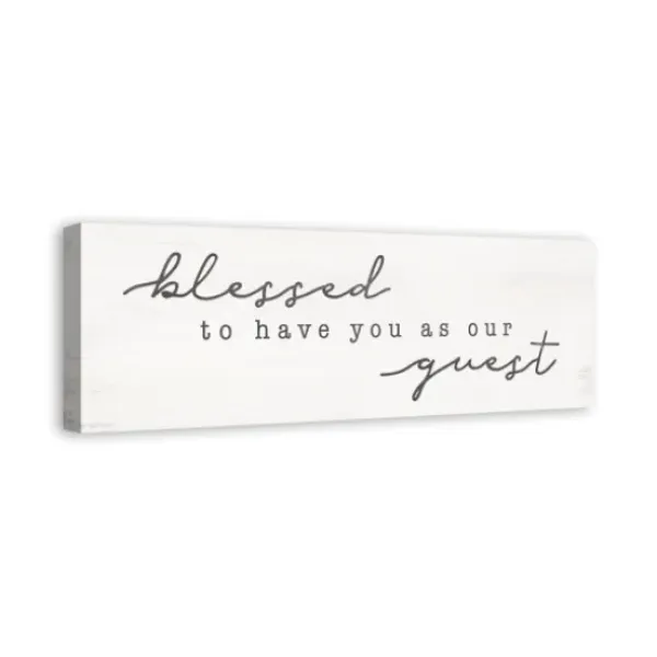 Wall Quotes & Signs-Kirkland's Home Blessed To Have You Canvas Wall Plaque White/Gray