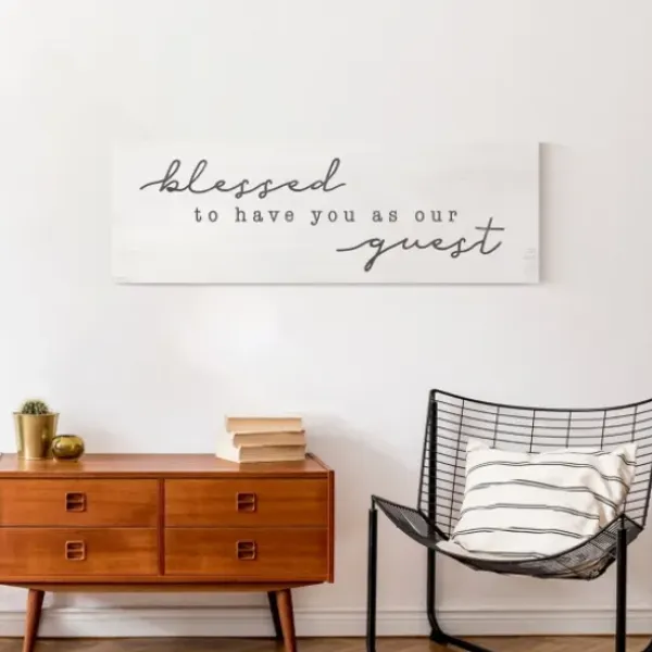 Wall Quotes & Signs-Kirkland's Home Blessed To Have You Canvas Wall Plaque White/Gray