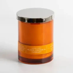 Candles-Kirkland's Home Blood Currant Single Wick Jar Candle Orange