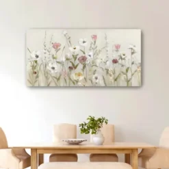 Canvas Art-Kirkland's Home Bloomin Around Giclee Canvas Art Print Tan