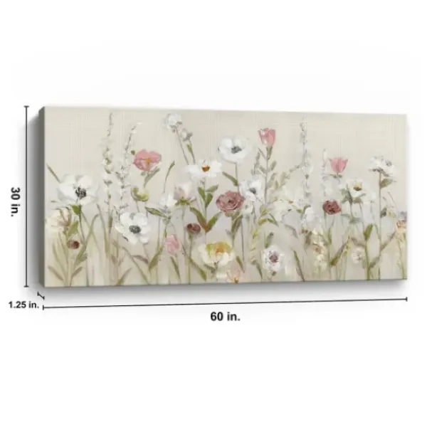 Canvas Art-Kirkland's Home Bloomin Around Giclee Canvas Art Print Tan