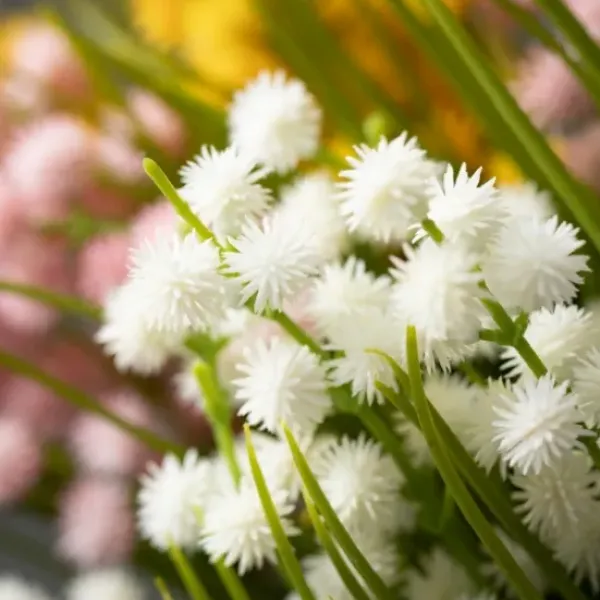 Stems & Bouquets-Kirkland's Home Blooming Floral Grass Bundles, Set Of 3 Pink/White/Yellow/Green