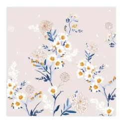 Wall Murals & Wall Decals-Kirkland's Home Blooming Garden Peel And Stick Wall Mural Blue/White