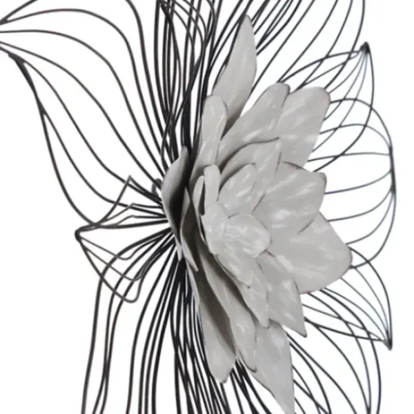 Wall Plaques-Kirkland's Home Blossom Metal Wall Plaques, Set Of 3 White