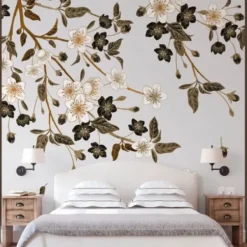 Wall Murals & Wall Decals-Kirkland's Home Blossom Spring Peel And Stick Wall Mural Gray/Brown