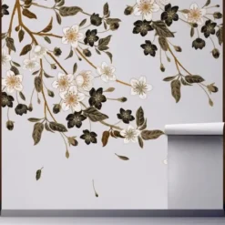 Wall Murals & Wall Decals-Kirkland's Home Blossom Spring Peel And Stick Wall Mural Gray/Brown