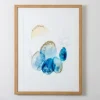 Framed Art-Kirkland's Home Blue And Gold Abstracts Ii Framed Art Print Blue/Gold/White
