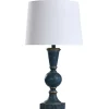 Table Lamps-Kirkland's Home Blue And Gold Sphere Table Lamp White