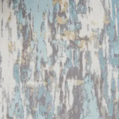 Accent Chairs-Kirkland's Home Blue And Gray Abstract Wingback Accent Chair Blue/Gray