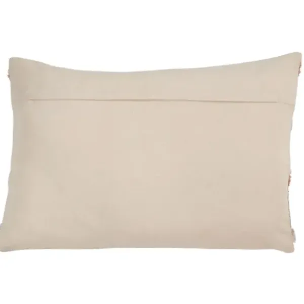 Pillows-Kirkland's Home Blue And Horizontal Stripe Throw Pillow Orange