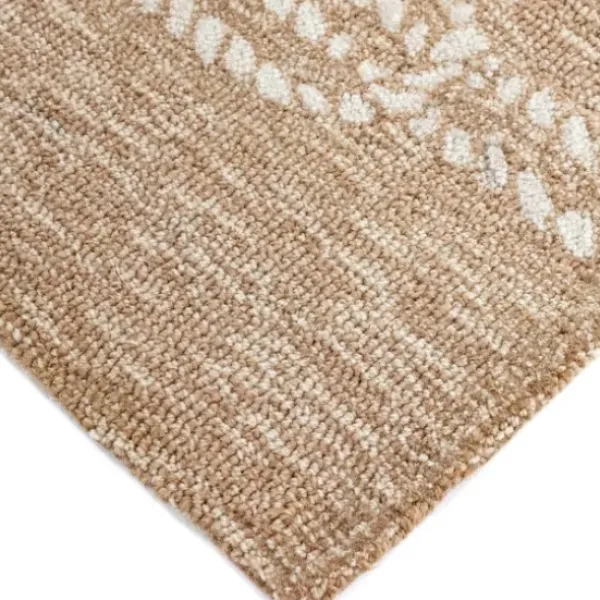 Outdoor Rugs-Kirkland's Home Blue And Ivory Flowers Outdoor Area Rug, 3X5 Blue/Ivory