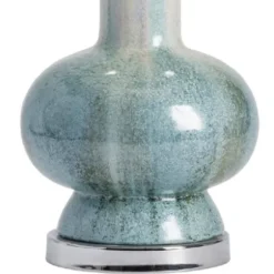 Table Lamps-Kirkland's Home Blue And Ombre Ceramic Table Lamp White