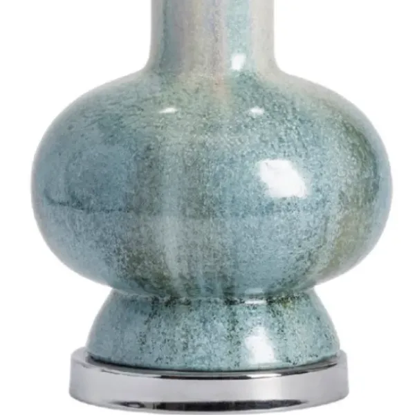 Table Lamps-Kirkland's Home Blue And Ombre Ceramic Table Lamp White
