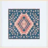 Wall Plaques-Kirkland's Home Blue And Pink Geometric Framed Textile Wall Plaque Blue/Pink