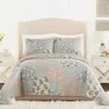 Quilts-Kirkland's Home Blue And Rose Patchwork King 3-Pc. Quilt Set Blue/Pink