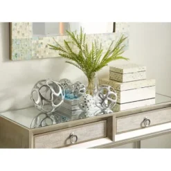 Baskets & Boxes-Kirkland's Home Blue And Tan Wood Capiz Shell 2-Pc. Box Set Blue/Tan
