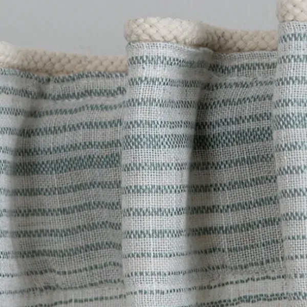 Curtains & Drapes-Kirkland's Home Blue And White Farmhouse Stripe Valance White/Blue
