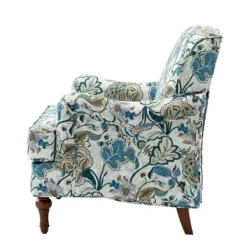 Accent Chairs-Kirkland's Home Blue And White Floral Classic Accent Chair Blue/White