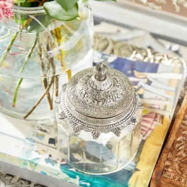 Decorative Bowls & Jars-Kirkland's Home Blue And White Floral Ginger Jar White/Blue