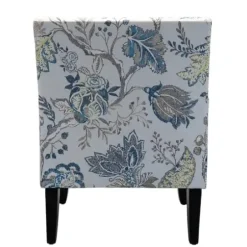 Accent Chairs-Kirkland's Home Blue And Yellow Floral Upholstered Accent Chair Blue/Yellow