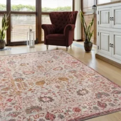 Outdoor Rugs-Kirkland's Home Blue Auckland Tile Outdoor Area Rug, 6X9 Blue/White