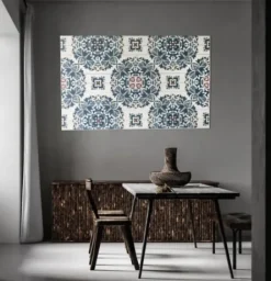 Wall Plaques-Kirkland's Home Blue Azulejo Wood Wall Plaque Blue/White