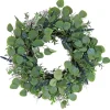 Wreaths-Kirkland's Home Blue Berries And Eucalyptus Wreath Green