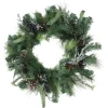Wreaths-Kirkland's Home Blue Berries And Ice Twigs Wreath Green/Blue/Silver