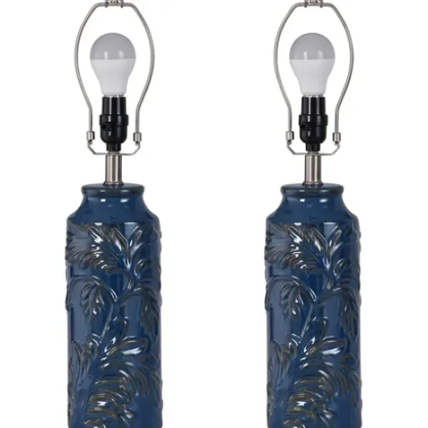 Table Lamps-Kirkland's Home Blue Bo Ical Mayfield Table Lamps, Set Of 2 Tan
