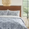 Comforters-Kirkland's Home Blue Cloud Floral King 3-Pc. Comforter Set Blue/White