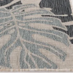 Outdoor Rugs-Kirkland's Home Blue Dhurri Stripe Indoor/Outdoor Area Rug, 7X9 Blue/White/Gray