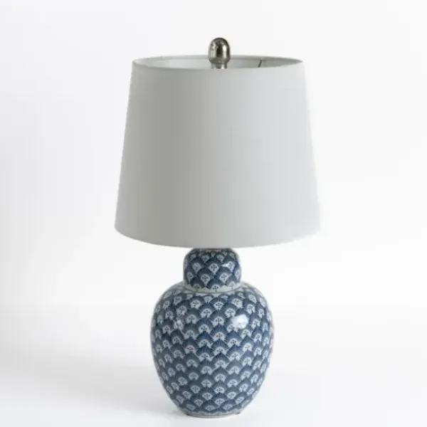 Table Lamps-Kirkland's Home Blue Elaine Table Lamp White