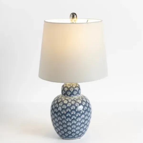 Table Lamps-Kirkland's Home Blue Elaine Table Lamp White