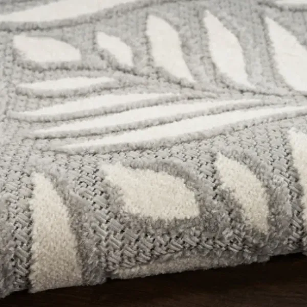 Outdoor Rugs-Kirkland's Home Blue Elletta Indoor/Outdoor Area Rug, 7X9 Gray