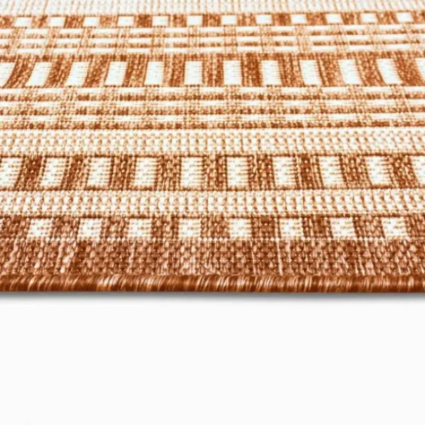 Outdoor Rugs-Kirkland's Home Blue Elletta Indoor/Outdoor Area Rug, 2X7 Gray