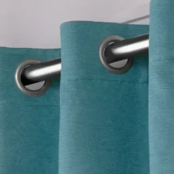 Curtains & Drapes-Kirkland's Home Blue Farmhouse Stripe Curtain Panels, Set Of 2 White/Blue