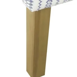 Accent Chairs-Kirkland's Home Blue Farmhouse Stripe Swoop Accent Chair White/Blue