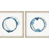 Framed Art-Kirkland's Home Blue Flash Framed Art Prints, Set Of 2 Blue/White