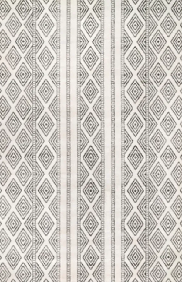 Outdoor Rugs-Kirkland's Home Blue Floral Burst Outdoor Area Rug, 6X9 Blue/White