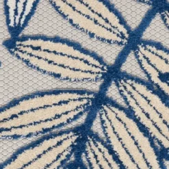 Outdoor Rugs-Kirkland's Home Blue Floral Medallion Outdoor Area Rug, 7X9 Blue/Multi