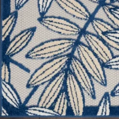 Outdoor Rugs-Kirkland's Home Blue Floral Medallion Outdoor Area Rug, 7X9 Blue/Multi