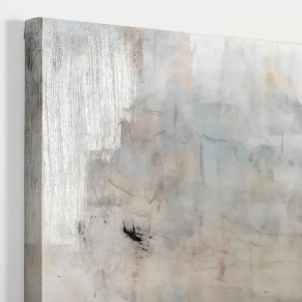 Canvas Art-Kirkland's Home Blue Haze Abstract Canvas Art Print White/Blue/Brown