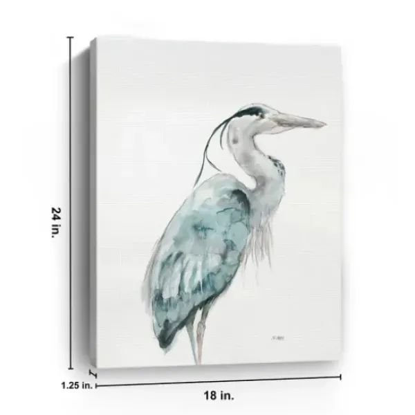 Canvas Art-Kirkland's Home Blue Heron I Canvas Art Print Blue/White