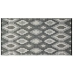 Outdoor Rugs-Kirkland's Home Blue Malibu Leafy Outdoor Area Rug, 7X10 Blue/Gray
