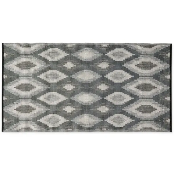 Outdoor Rugs-Kirkland's Home Blue Malibu Leafy Outdoor Area Rug, 7X10 Blue/Gray