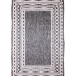 Outdoor Rugs-Kirkland's Home Blue Malibu Palms Outdoor Area Rug, 7X9 Blue/Gray