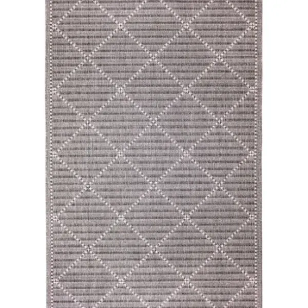 Outdoor Rugs-Kirkland's Home Blue Malibu Stripes Outdoor Area Rug, 7X10 Blue/Gray